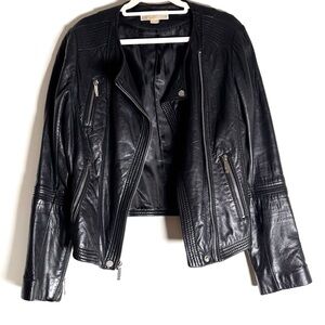 MICHAEL Michael Kors Black Leather Jacket